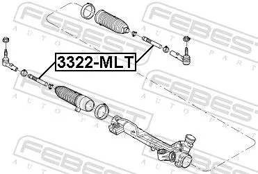FEBEST Inner Tie Rod (3322-MLT)