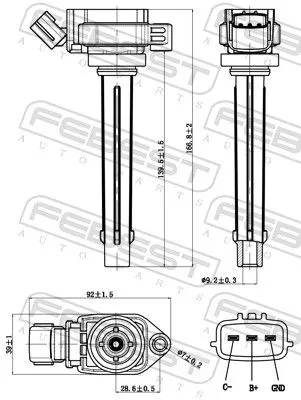 FEBEST Ignition Coil (35640-003)
