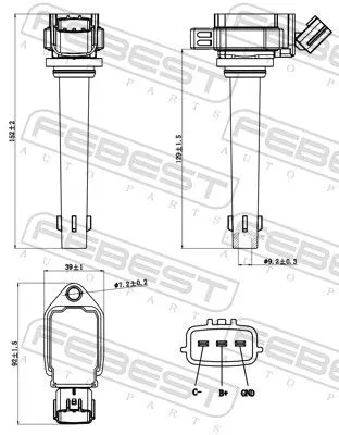FEBEST Ignition Coil (69640-001)