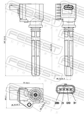 FEBEST Ignition Coil (70640-003)