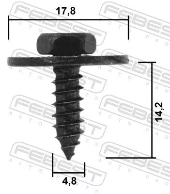 FEBEST Engine Guard/Skid Plate (88570-175)