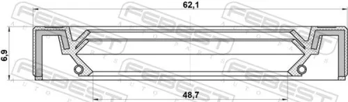 FEBEST Seal Ring, wheel hub (95IBS-50620707X)