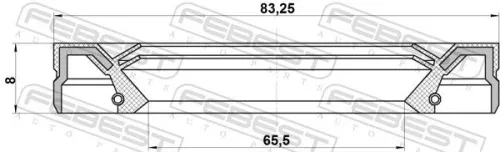 FEBEST Shaft Seal, drive shaft (95IEY-67830808C)