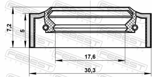 FEBEST Repair Kit, steering gear (95NAY-19300507X)