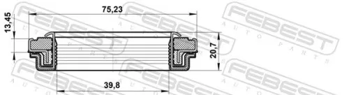 FEBEST Shaft Seal, drive shaft (95RFW-40751321X)