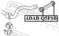 FEBEST Mounting, axle strut (ADAB-Q5FSB)