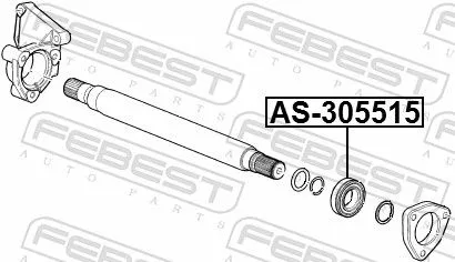 FEBEST Bearing, drive shaft (AS-305515)