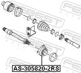 FEBEST Bearing, drive shaft (AS-305820-2RS)