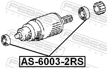FEBEST Bearing (AS-6003-2RS)