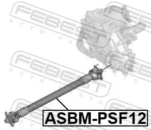 FEBEST Propshaft, axle drive (ASBM-PSF12)