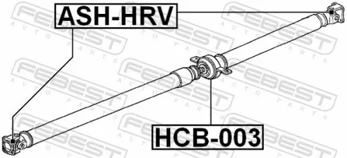 FEBEST Joint, propshaft (ASH-HRV)