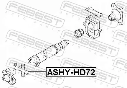 FEBEST Joint, propshaft (ASHY-HD72)
