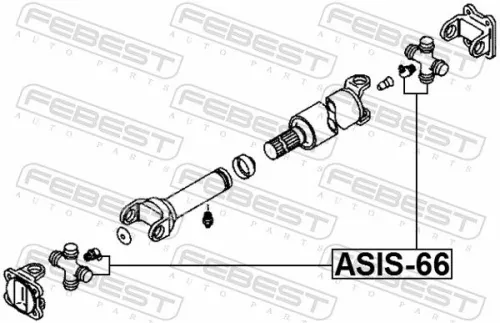 FEBEST Joint, propshaft (ASIS-66)