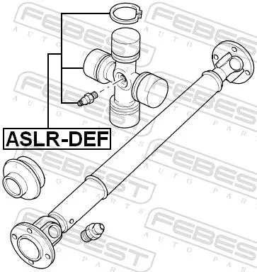FEBEST Joint, propshaft (ASLR-DEF)