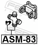 FEBEST Joint, propshaft (ASM-83)