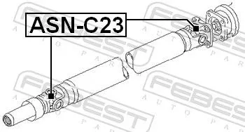 FEBEST Joint, propshaft (ASN-C23)