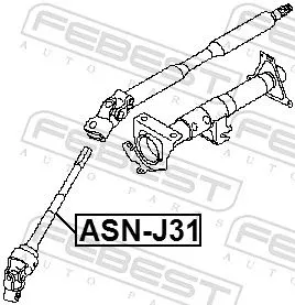 FEBEST Steering Shaft (ASN-J31)