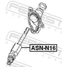 FEBEST Steering Shaft (ASN-N16)