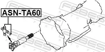 FEBEST Joint, propshaft (ASN-TA60)