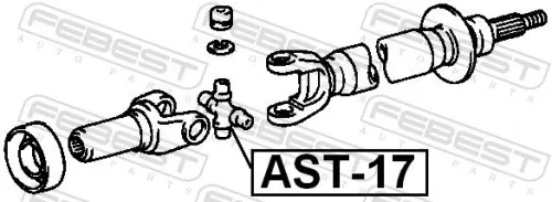 FEBEST Joint, propshaft (AST-17)