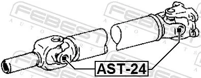 FEBEST Joint, propshaft (AST-24)