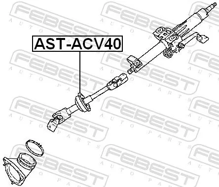 FEBEST Steering Shaft (AST-ACV40)