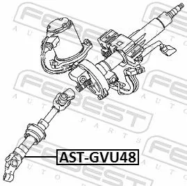 FEBEST Steering Shaft (AST-GVU48)