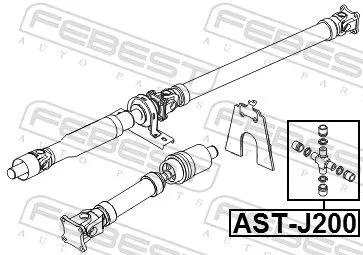 FEBEST Joint, propshaft (AST-J200)