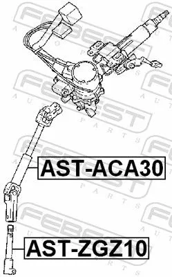 FEBEST Steering Shaft (AST-ZGZ10)