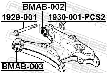 FEBEST Mounting, control/trailing arm (BMAB-002)