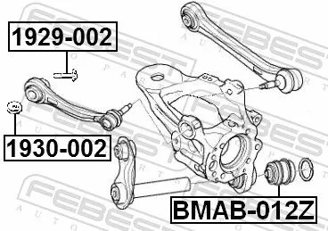 FEBEST Mounting, control/trailing arm (BMAB-012Z)