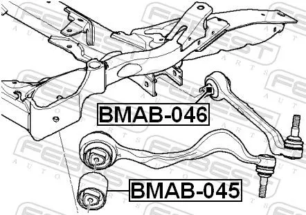 FEBEST Mounting, control/trailing arm (BMAB-046)