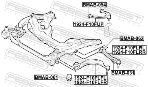FEBEST Mounting, control/trailing arm (BMAB-054)