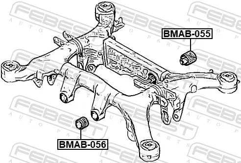 FEBEST Mounting, differential (BMAB-055)