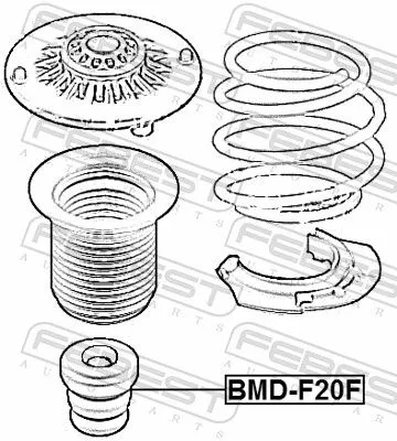 FEBEST Rubber Buffer, suspension (BMD-F20F)