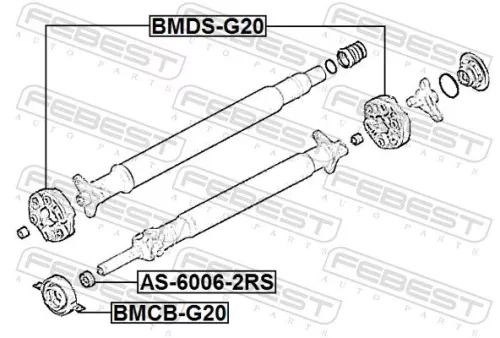 FEBEST Joint, propshaft (BMDS-G20)