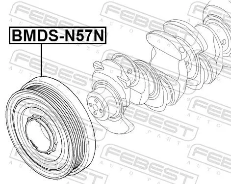 FEBEST Belt Pulley, crankshaft (BMDS-N57N)