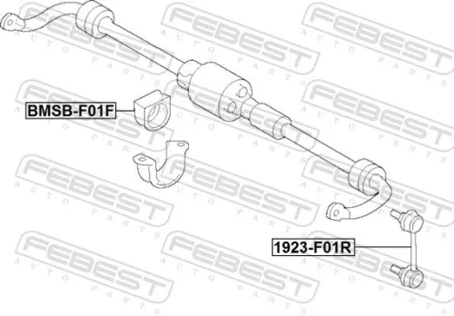 FEBEST Mounting, stabiliser bar (BMSB-F01F)