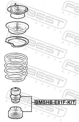 FEBEST Dust Cover Kit, shock absorber (BMSHB-E81F-KIT)