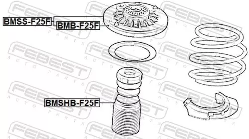 FEBEST Suspension Strut Support Mount (BMSS-F25F)