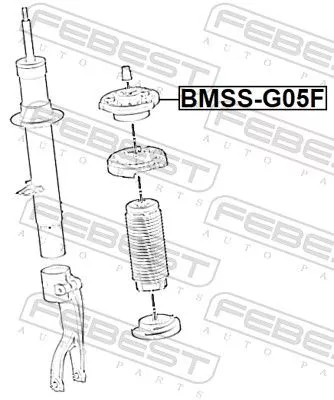 FEBEST Suspension Strut Support Mount (BMSS-G05F)