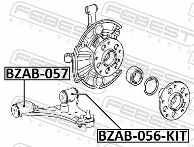 FEBEST Repair Kit, control arm (BZAB-056-KIT)