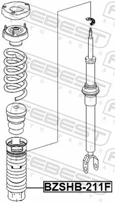 FEBEST Protective Cap/Bellow, shock absorber (BZSHB-211F)