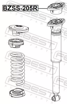 FEBEST Suspension Strut Support Mount (BZSS-205R)