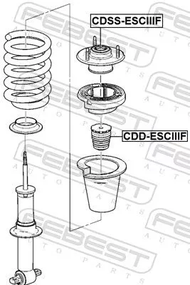 FEBEST Rubber Buffer, suspension (CDD-ESCIIIF)