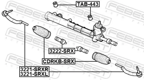 FEBEST Bellow, steering (CDRKB-SRX)