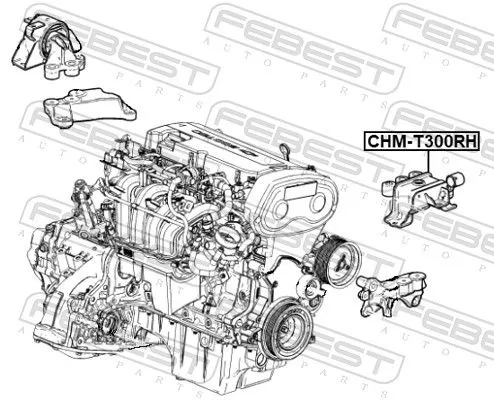 FEBEST Mounting, engine (CHM-T300RH)