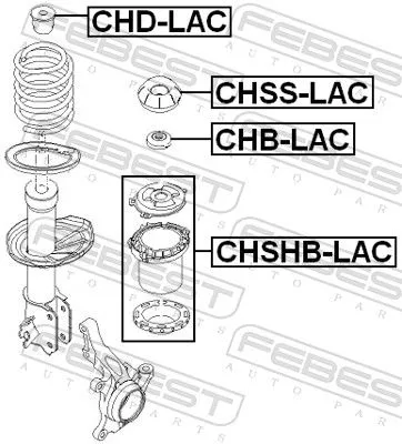 FEBEST Protective Cap/Bellow, shock absorber (CHSHB-LAC)