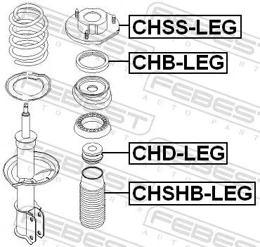 FEBEST Protective Cap/Bellow, shock absorber (CHSHB-LEG)