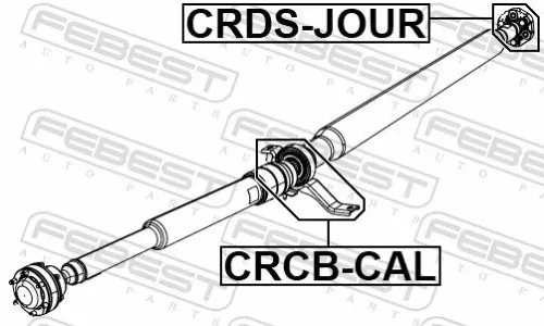 FEBEST Joint, propshaft (CRDS-JOUR)